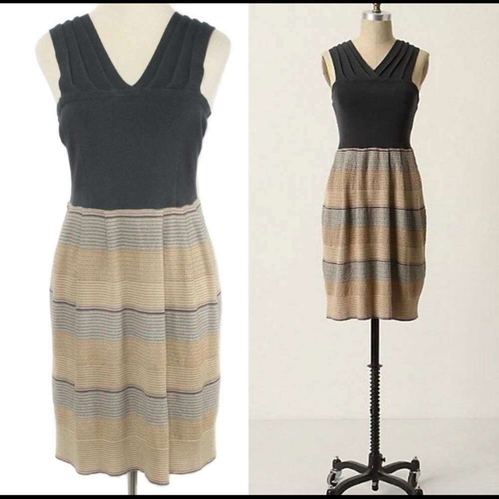 Anthropologie knitted and knotted dress M